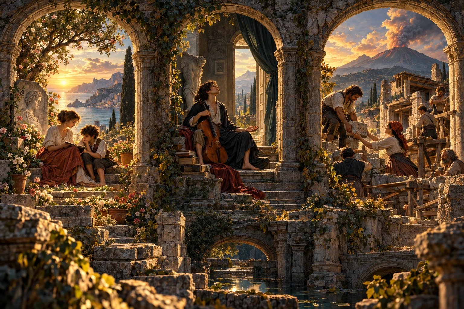 Custodire un legame nella memoria, sottrarsi alla pressione del volere e costruire aiuto reciproco sono risposte differenti. Nessuna delle tre scene annulla la finitezza: il confronto chiarisce ciò che ciascuna rende possibile.