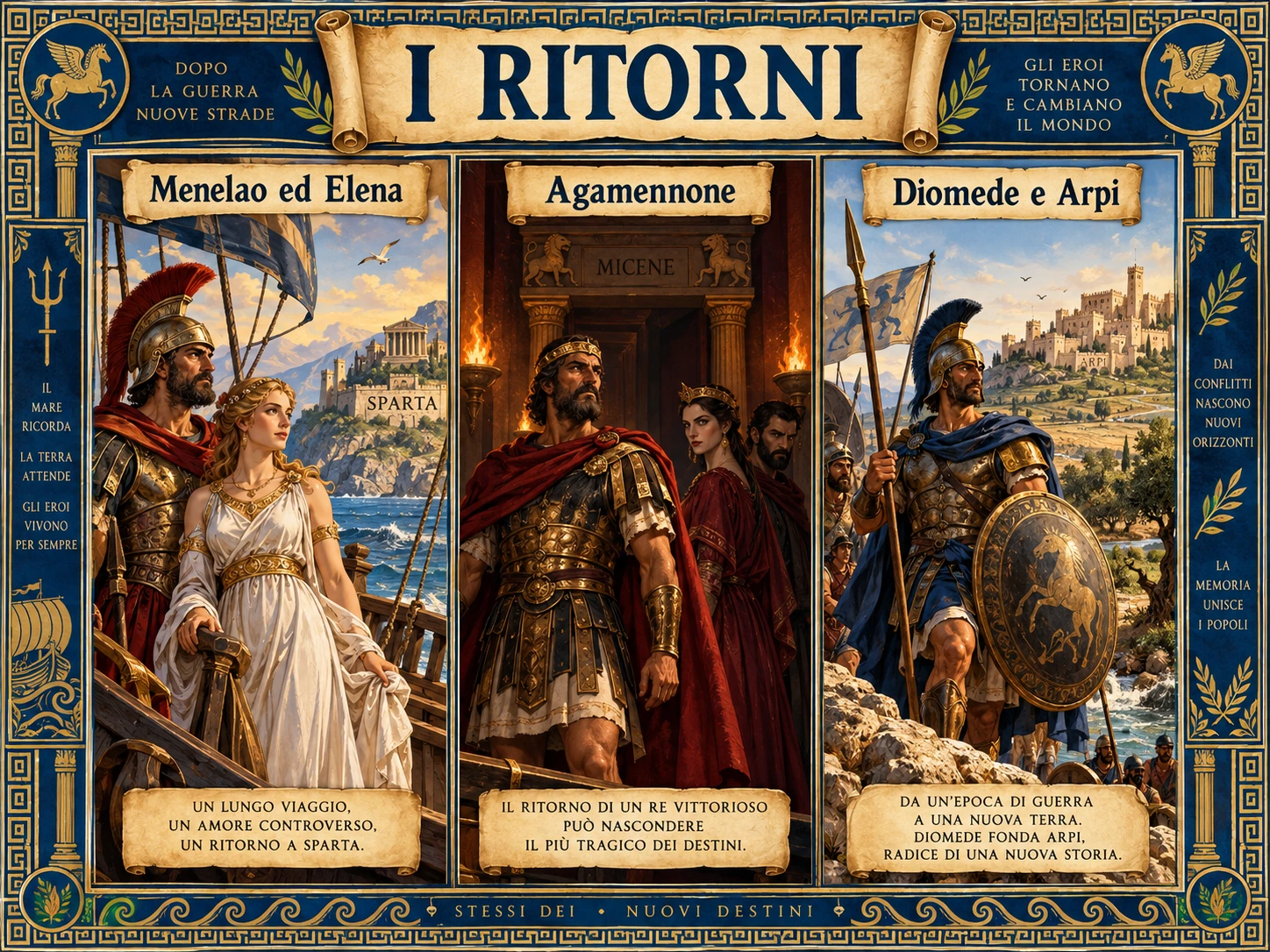 Il ritorno di Menelao ed Elena: illustrazione della lezione