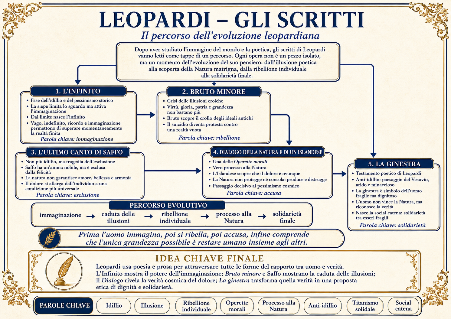 Mappa concettuale: Gli scritti