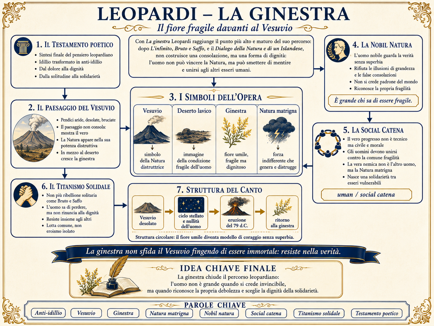 Mappa concettuale: La ginestra