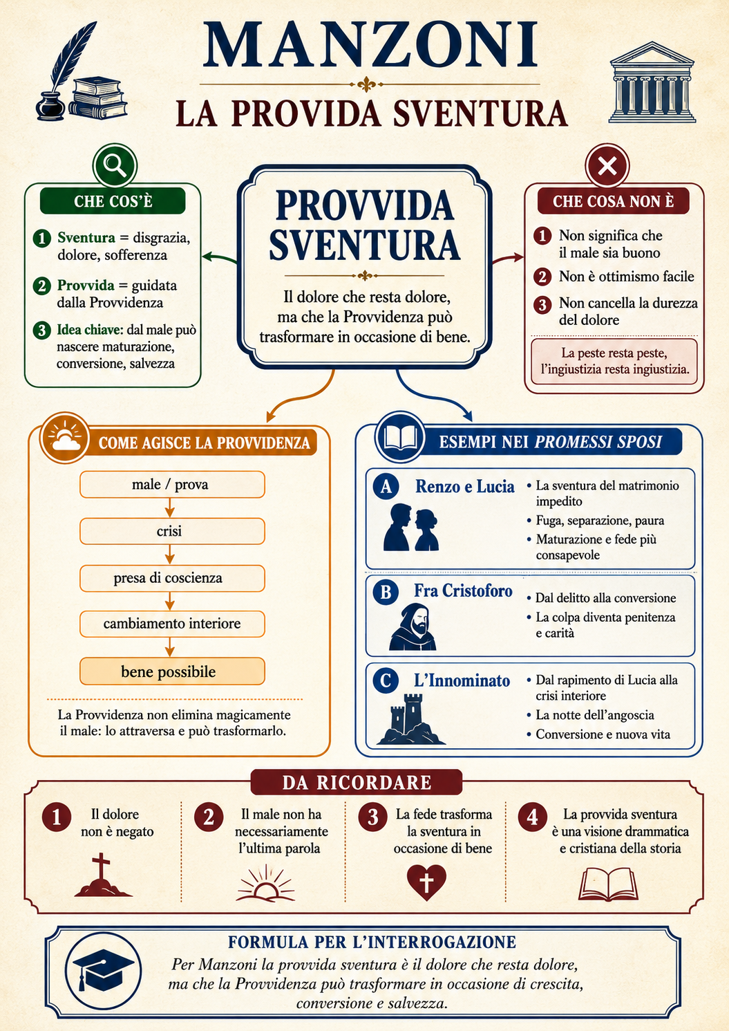 Mappa concettuale: Provvida sventura